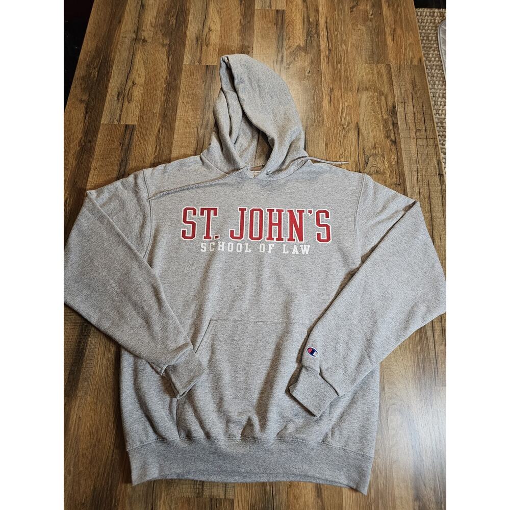 St. Johns Law School Champion Hooded Sweatshirt Size M Preppy University